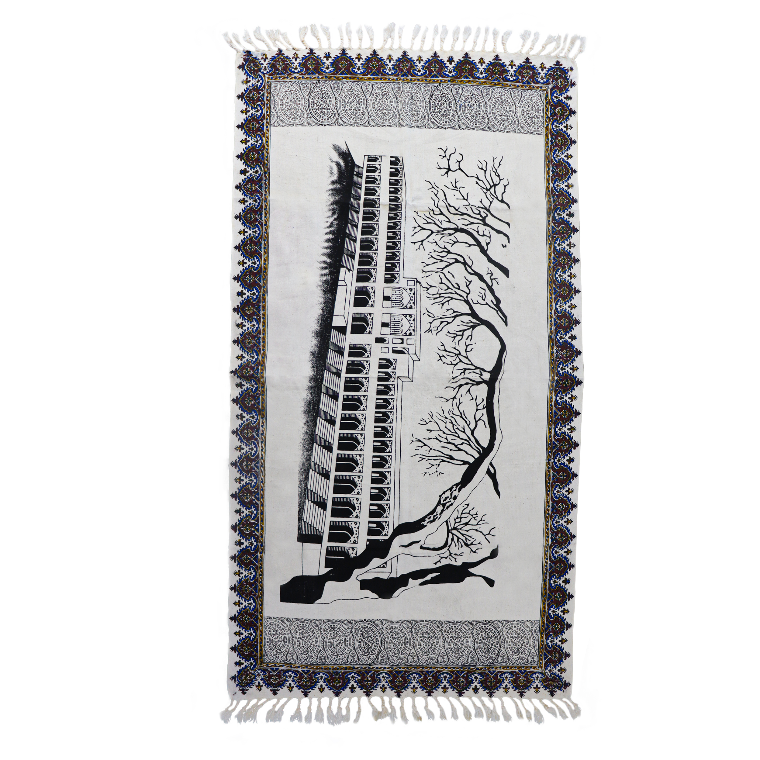 سجاده قلمکار طرح نقاشی پل خواجو کد 60p120