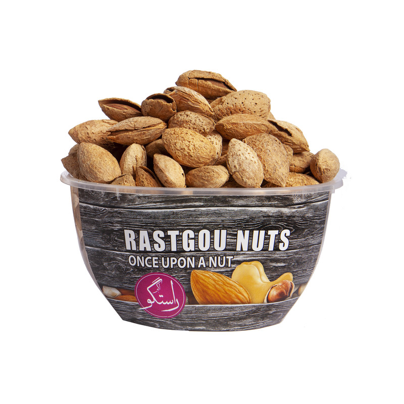 بادام خام با پوست اکبر راستگو - 180 گرم