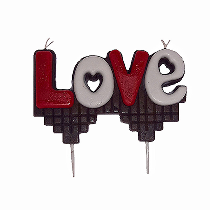 شمع تولد طرح Love كد 23