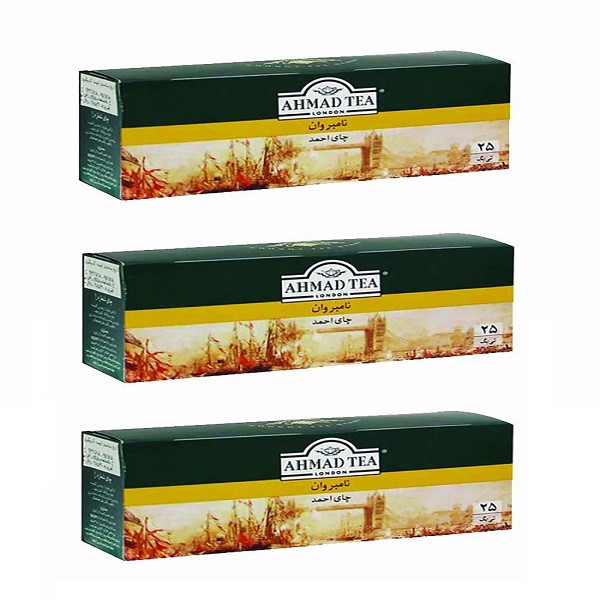 چای کیسه ای احمد - سه بسته 25 عددی