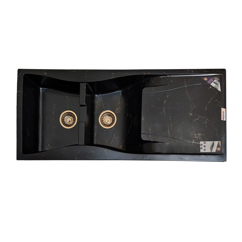 سینک ظرفشویی پارادایز مدل Turkey201ABSHAR-B-GOLD توکار