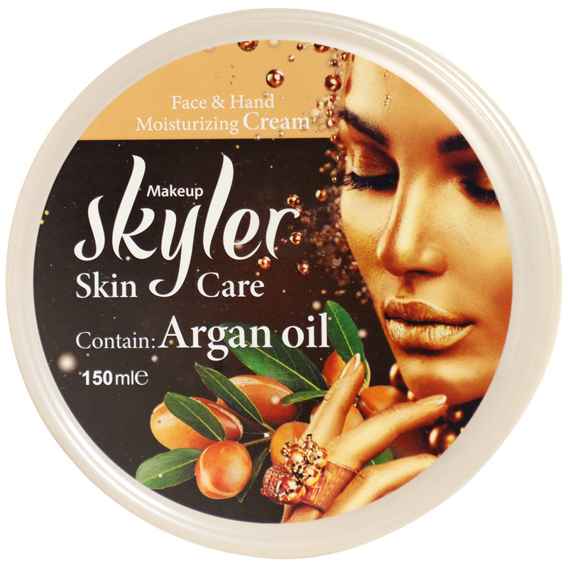 خرید و قیمت کرم مرطوب کننده دست و صورت اسکایلر مدل Argan Oil حجم 150 میلی لیتر
