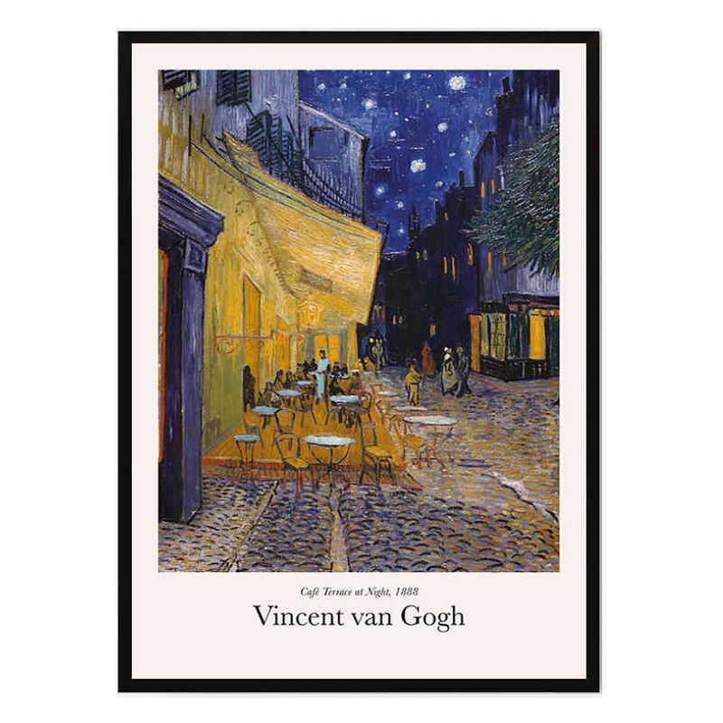 تابلو مدل Cafe terrace at night کد 248901674