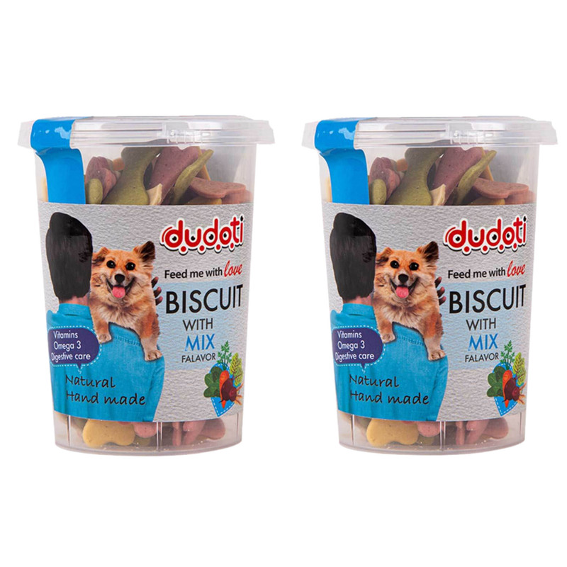 تشویقی سگ دودوتی مدل mix وزن 150 گرم بسته 2 عددی
