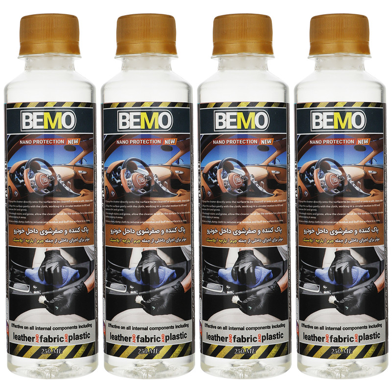 مایع تمیز کننده داخل خودرو بمو مدل FAN2 حجم 250 میلی لیتر بسته 4 عددی