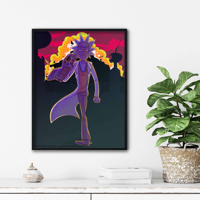 تابلو آتریسا طرح ریک اند مورتی مدل ATr067