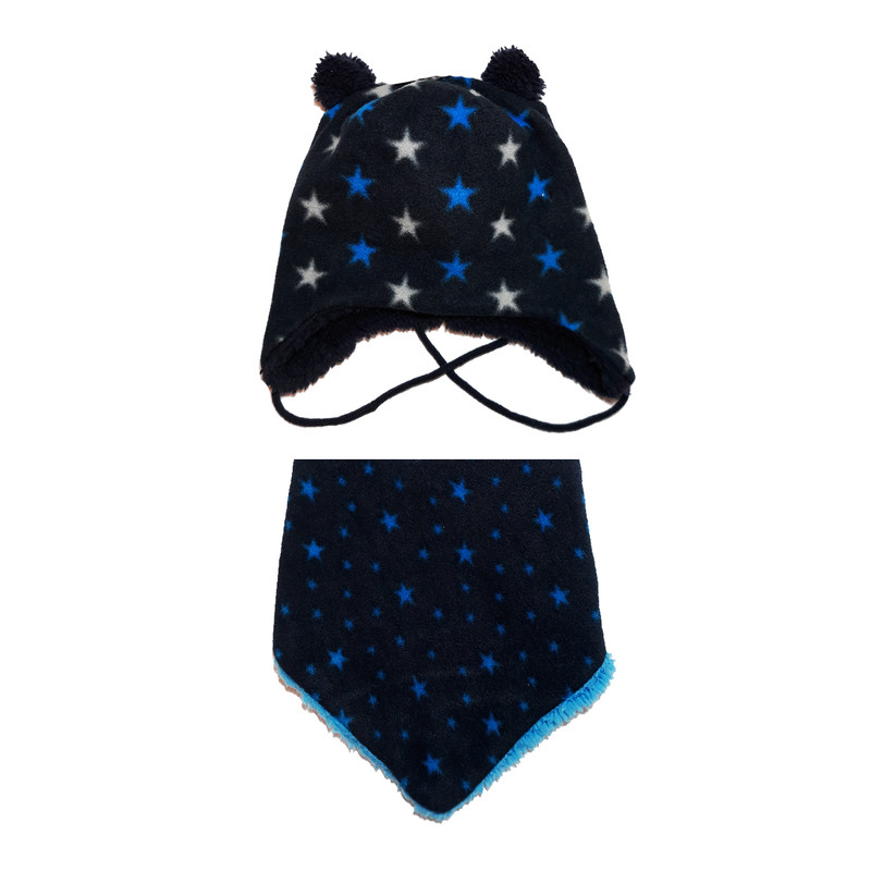 ست کلاه و شال گردن بافتنی نوزادی ارنستینگس فمیلی مدل SH