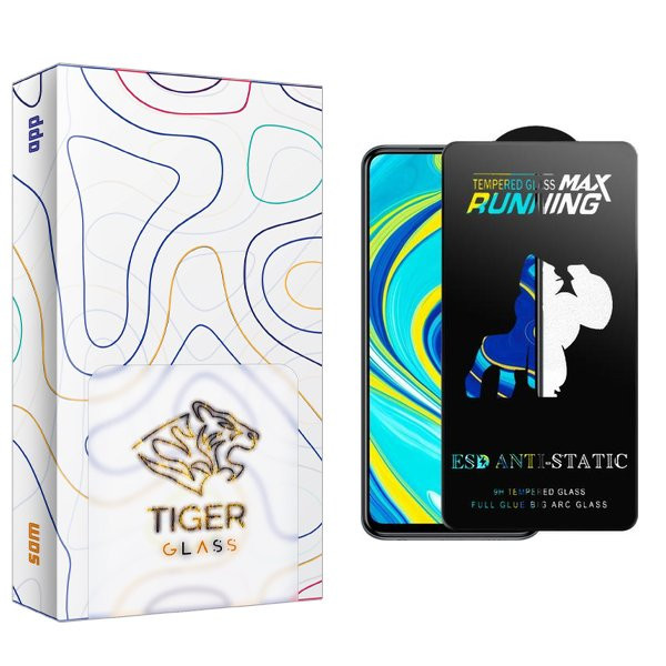 محافظ صفحه نمایش تایگر گلس مدل APL2newpkg Running Max مناسب برای گوشی موبایل شیائومی Redmi Note 9 Pro