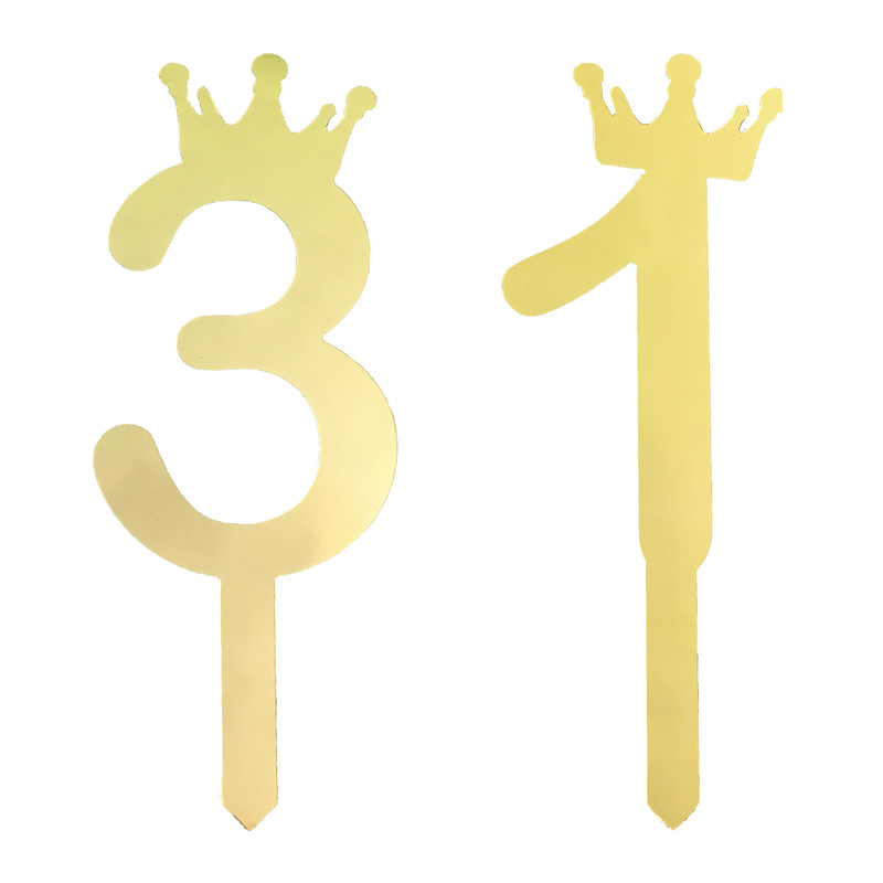 تاپر کیک هانستو مدل عدد 31 کد TPN31 بسته 2 عددی