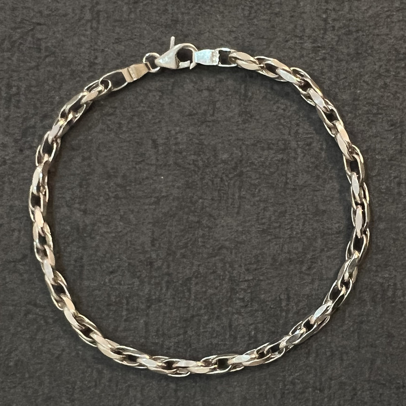 دستبند نقره مردانه گیرا مدل G0187