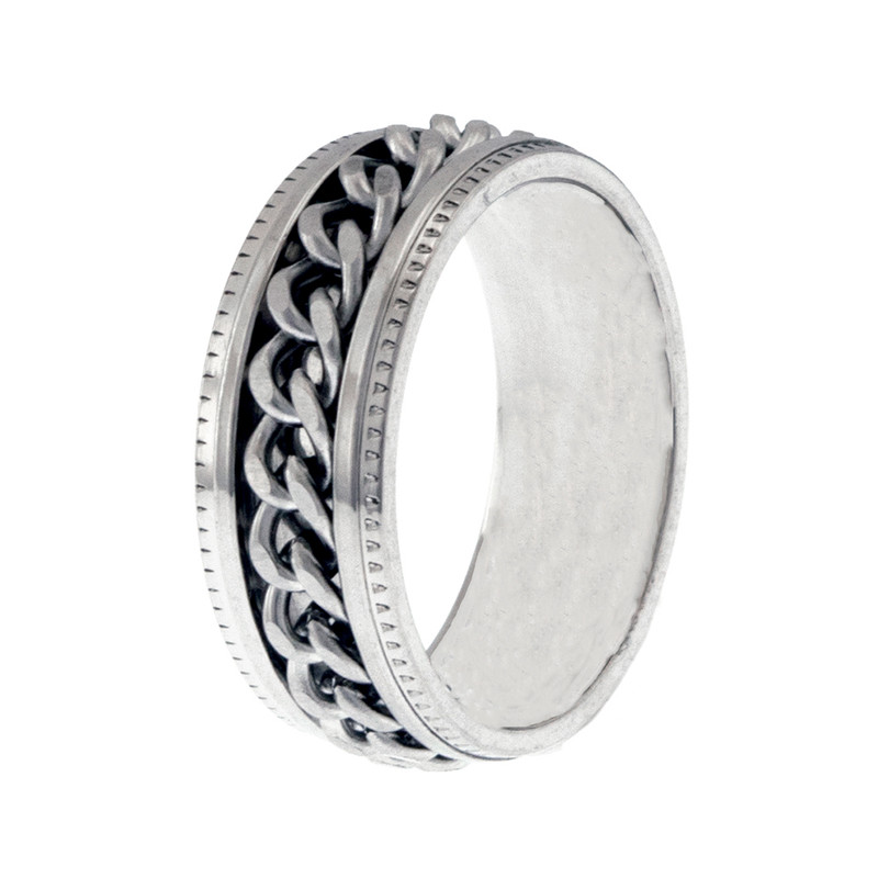 انگشتر مردانه برانت مدل زنجیر