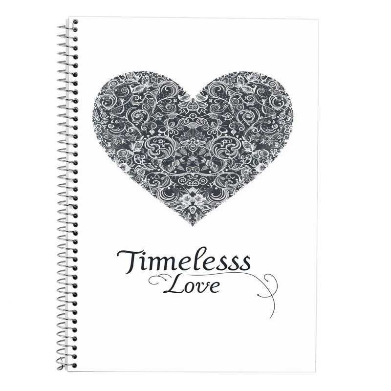 خرید و قیمت دفتر زبان 50 برگ مدوپد طرح عاشقانه love کد DF14253