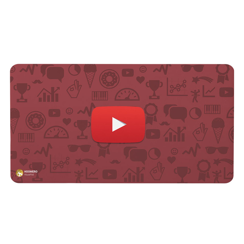 ماوس پد هومرو مدل MX048 طرح یوتیوب