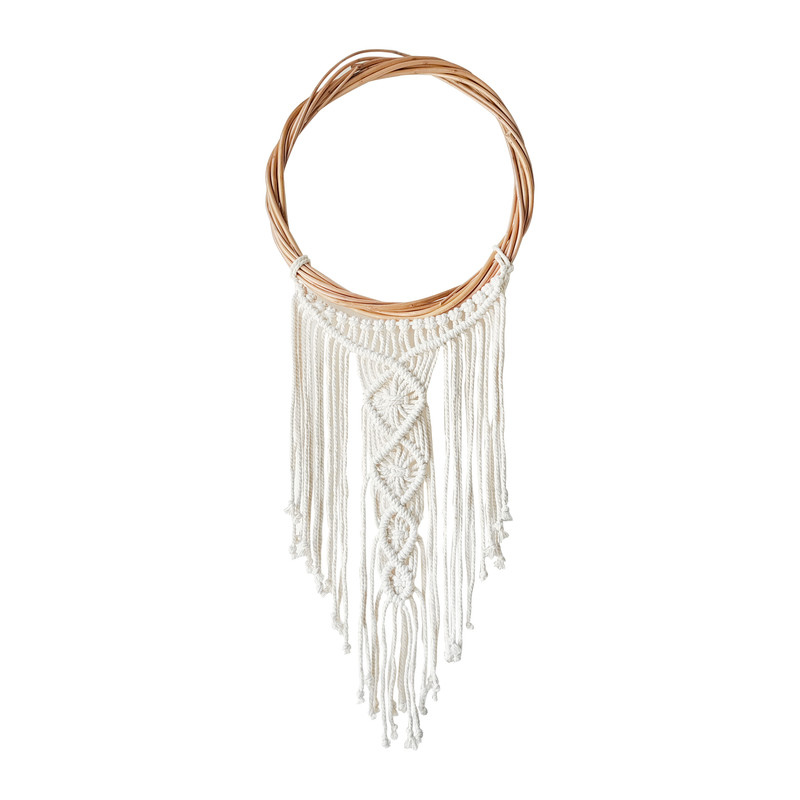 خرید و قیمت آویز بافتنی مکرومه مدل حلقه ای کد 323