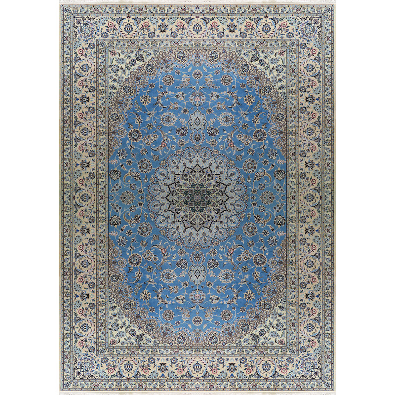 فرش دستبافت 9 متری مدل لچک ترنج اخوان نائین 6لا کد 707