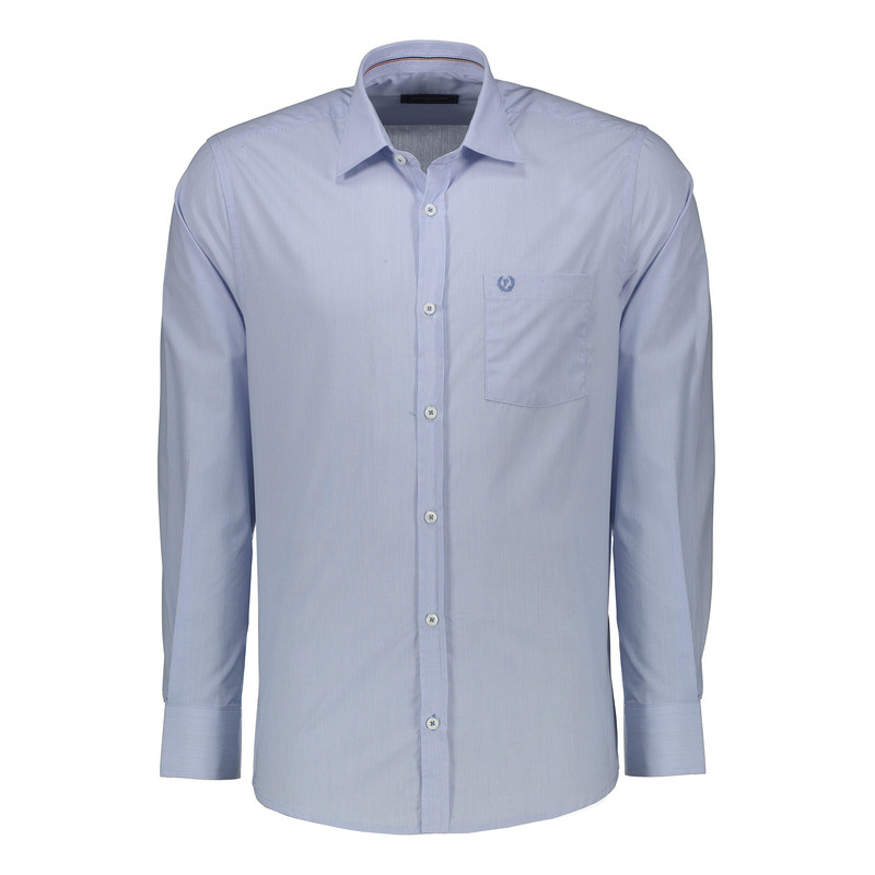 خرید و قیمت پیراهن آستین بلند مردانه پاتن جامه مدل کلاسیک 102721030171306 طرح راه راه