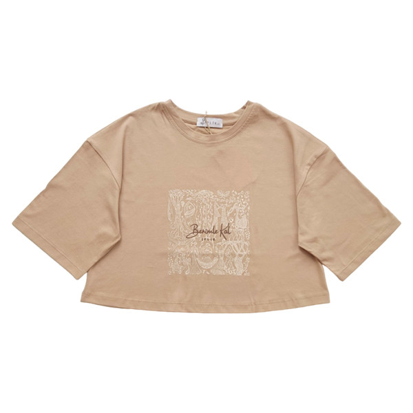 خرید و قیمت کراپ تیشرت آستین کوتاه زنانه ایپلیک زی کد IP07.4