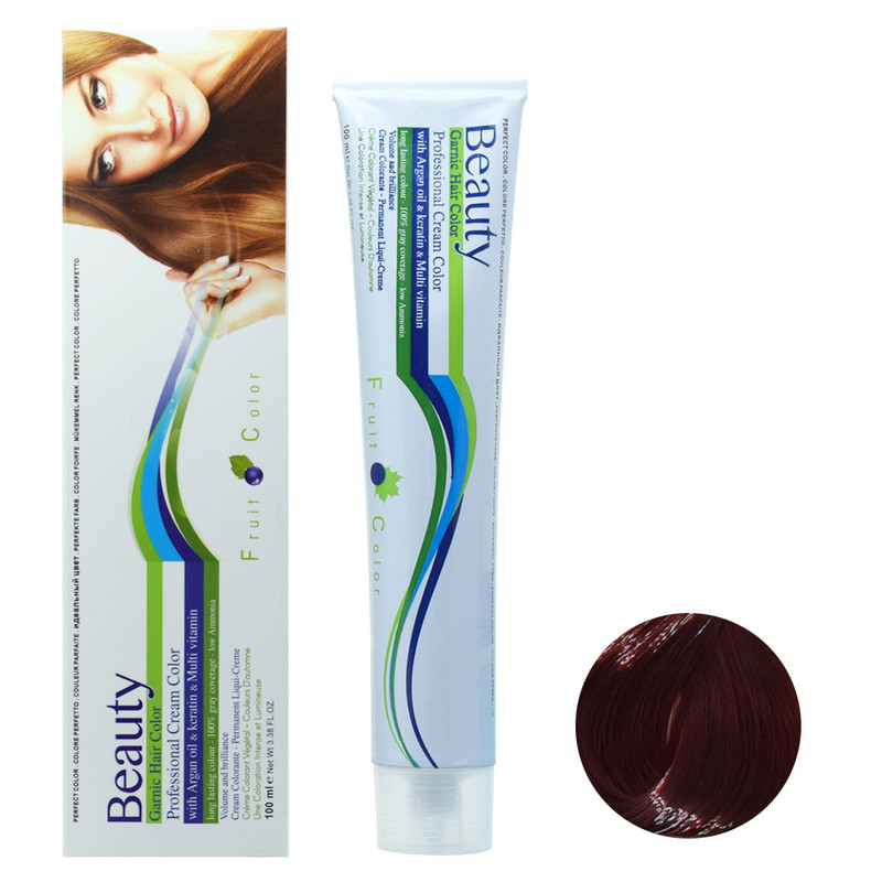 رنگ مو بیوتی شماره 5.68 حجم 100 میلی لیتر رنگ قرمز ماهاگونی