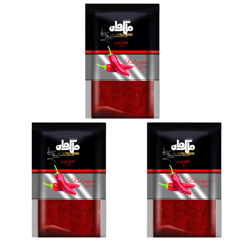 خرید و قیمت فلفل قرمز ملک ماه - 40 گرم بسته 3 عددی