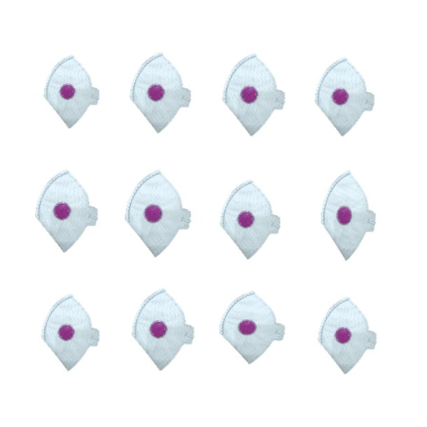 ماسک ایمنی مدل ترمه سوپاپ دار FFP2 بسته 12 عددی