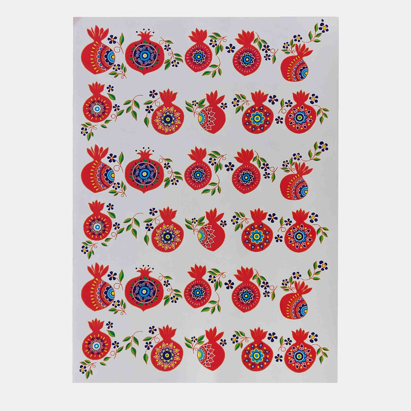 برچسب ترنسفر مدل انار یلدا مینیاتوری کد 2