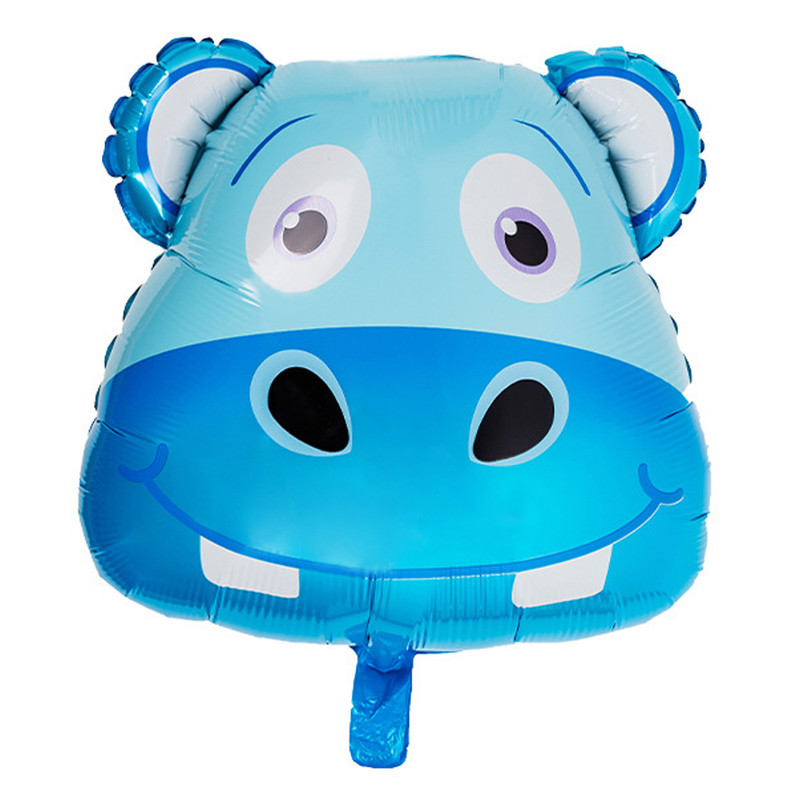 بادکنک فویلی لاکی بالونز طرح صورتک اسب آبی پلاس کد 1030