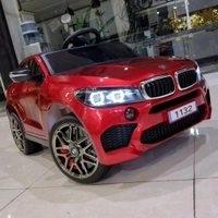 ماشین شارژی BMW چهار موتور سوئیچ و دنده دار قرمز متالیک 