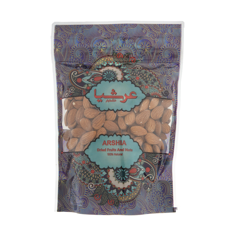 خرید و قیمت مغز بادام خارجی خام عرشیا مقدار 500 گرم