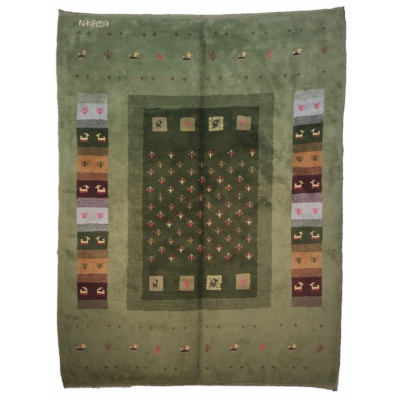 خرید و قیمت گبه دستبافت سه متری نرمین کسا کد NKP.C 191