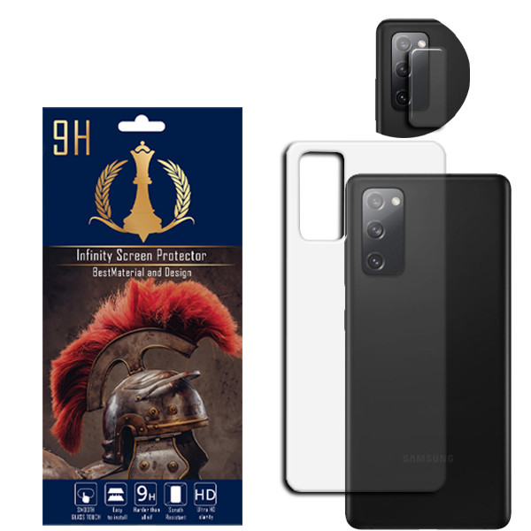 محافظ لنز دوربین اینفینیتی مدل S20 FE مناسب برای گوشی موبایل سامسونگ GALAXY S20 FE به همراه محافظ پشت گوشی