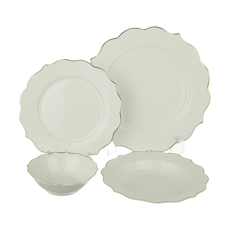 خرید و قیمت سرویس غذاخوری 24 پارچه پینک اند مور مدل 2518