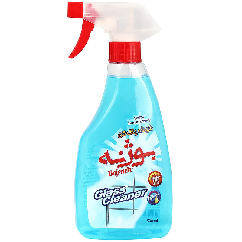 شیشه پاک کن بوژنه آبی حجم 500 میلی لیتر