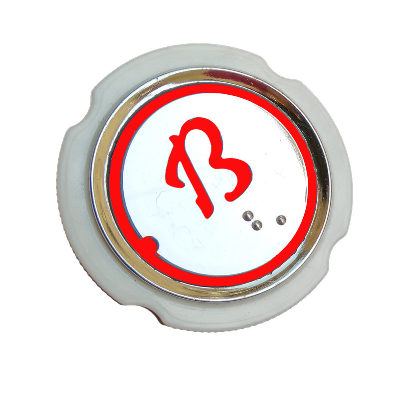 خرید و قیمت شستی احضار کابین آسانسور آلومین لیفت مدل AL7002-BR