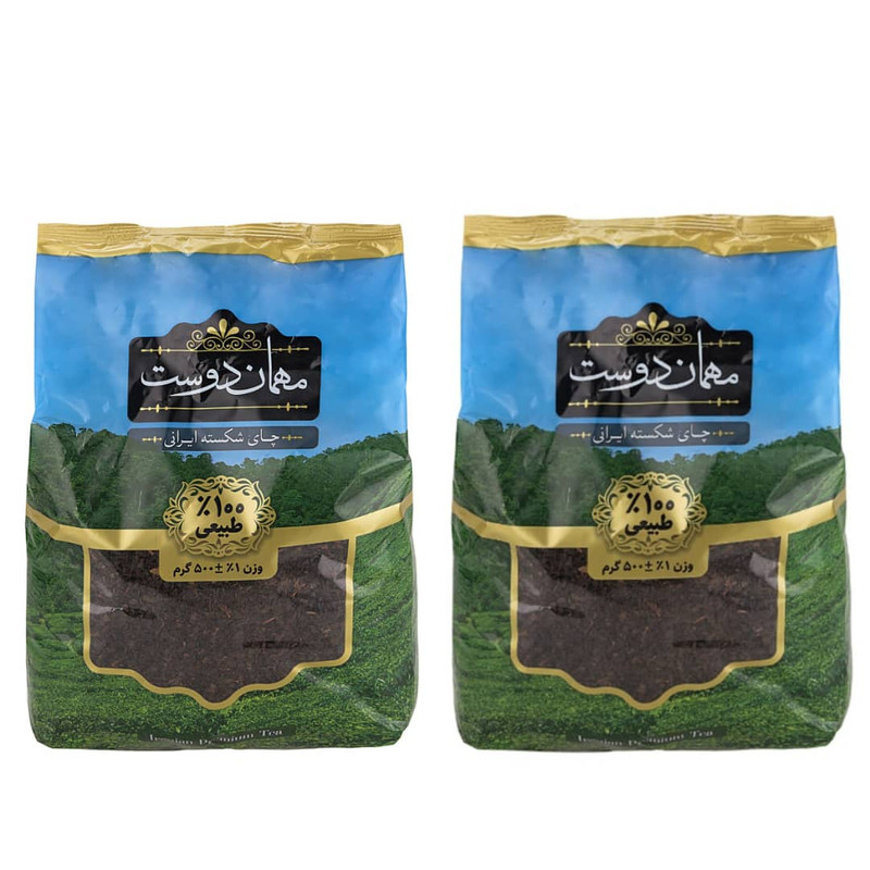 چای شکسته ایرانی مهمان دوست - 500 گرم بسته دوعددی