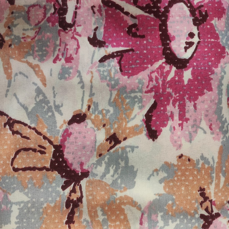 پارچه ملحفه طرح گل درشت آبرنگی کد 001