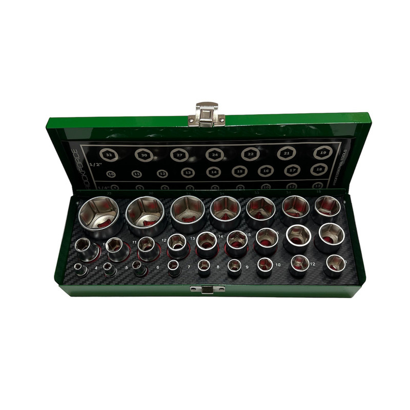 جعبه بکس راک فورس مدل 1/2 50121G مجموعه 25 عددی