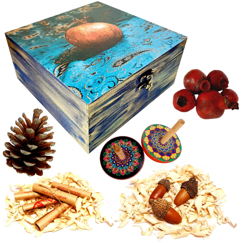 خرید و قیمت ست هدیه مدل شب یلدا کد YB15 مجموعه 17 عددی