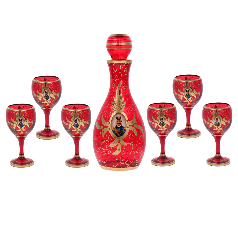 سرويس تنگ و ليوان 7 پارچه مدل شاه عباسي