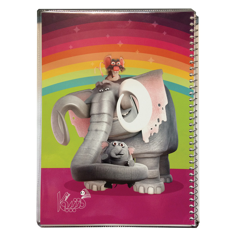 دفتر مشق 100 برگ کتیبه طرح فیلشاه یک Ar00133