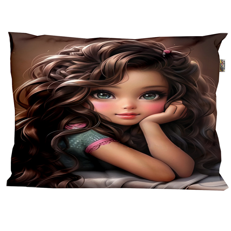 خرید و قیمت روبالشی هزاردستان طرح دختر کد Drob277