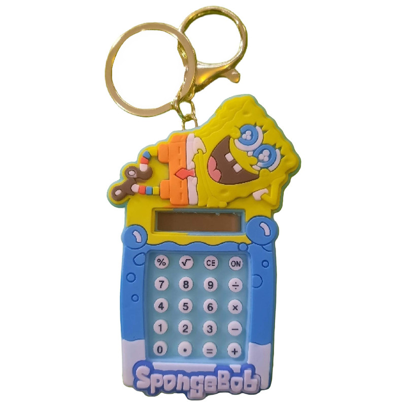 جاکلیدی دخترانه مدل ماشین حساب دار طرح باب اسفنجی کد 1031