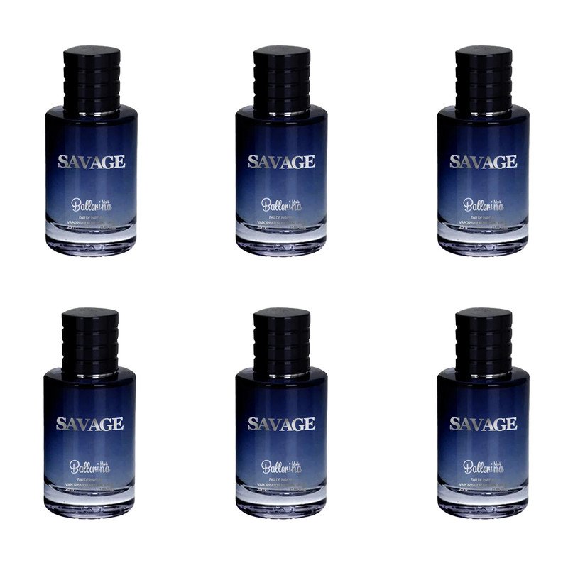 ادو پرفیوم مردانه بالرینا مدل SAVAGE حجم 25 میلی لیتر بسته 6 عددی