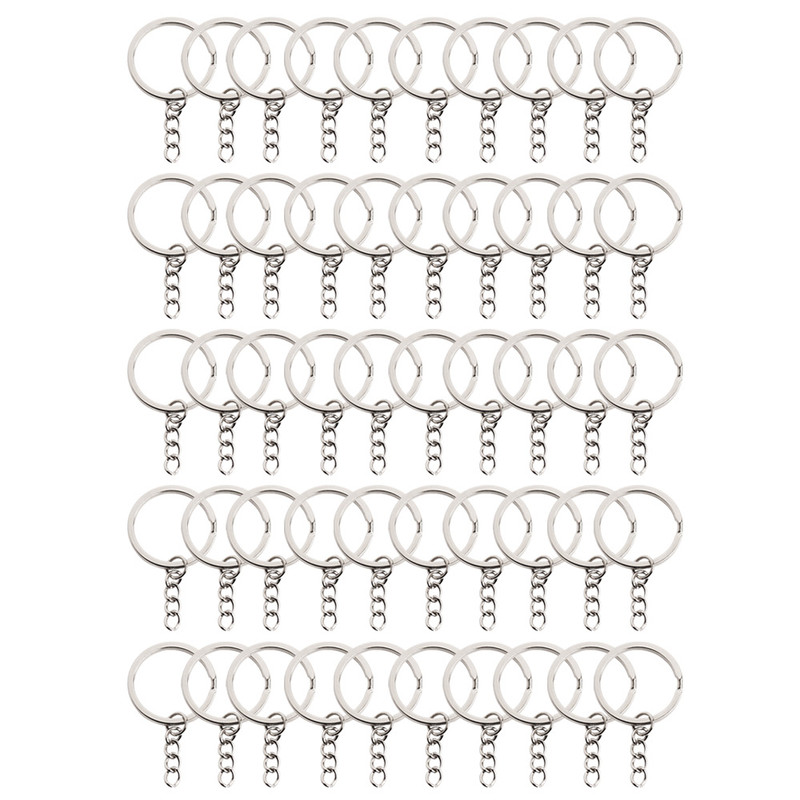 حلقه جاکلیدی مدل تخت با زنجیر مجموعه 50 عددی