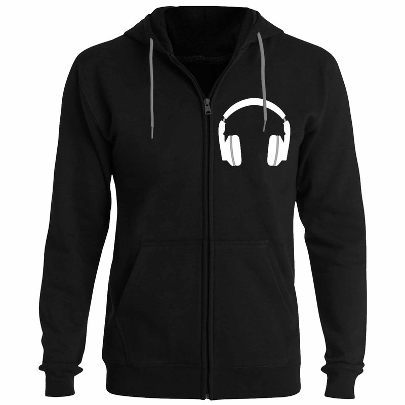 سویشرت زنانه مدل هدفون کد P08 رنگ مشکی