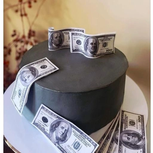 کیک تولد طرح دلار مدیس کیک 00
