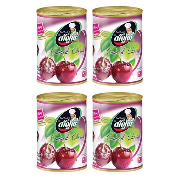 کمپوت گیلاس شیفته - 370 گرم بسته 4 عددی