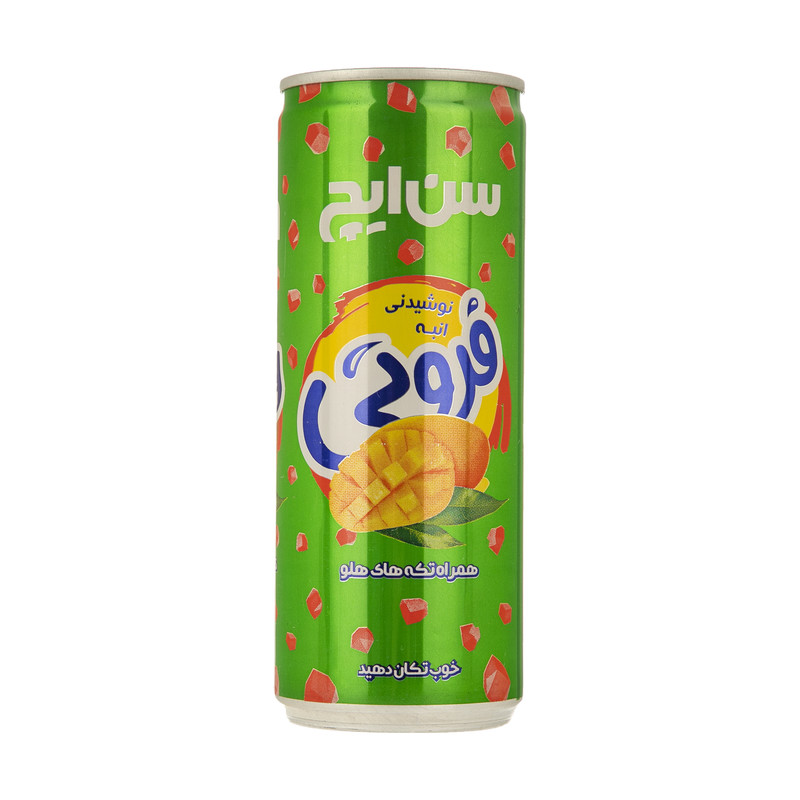 خرید و قیمت نوشیدنی انبه با تکه های هلو سن ایچ - 240 میلی لیتر
