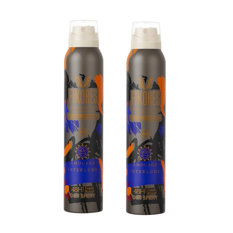 خرید و قیمت اسپری بدن فیکورس مدل Amouage حجم 200 میلی لیتر مجموعه 2 عددی