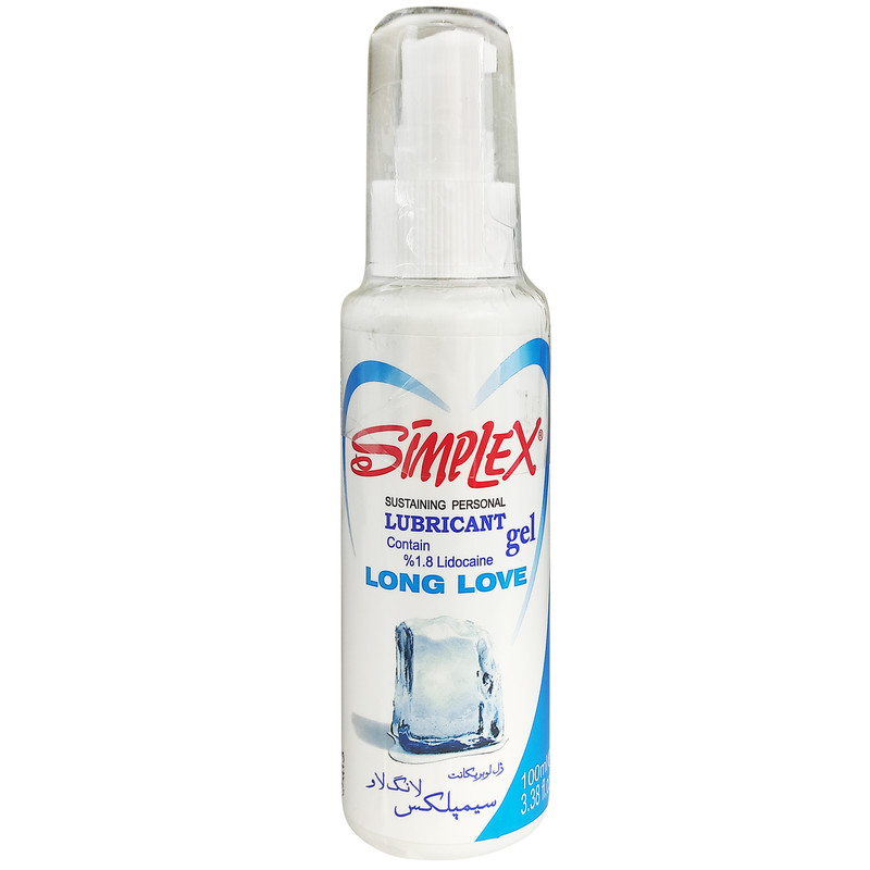 خرید و قیمت ژل لوبریکانت سیمپلکس مدل long love حجم 100 میلی لیتر