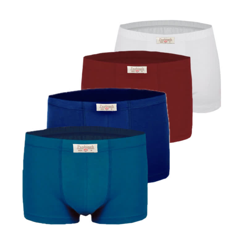 شورت مردانه پنبینه مدل نخ پنبه خالص صادراتی مجموعه 4 عددی